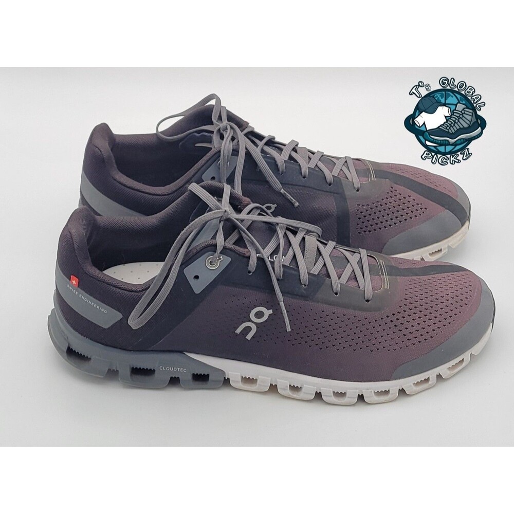 On Running Mens Cloudflow 4 Mesh Black/Asphalt Mens Size 13